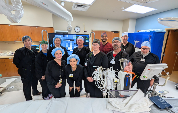 the cath lab team and CVMC leadership