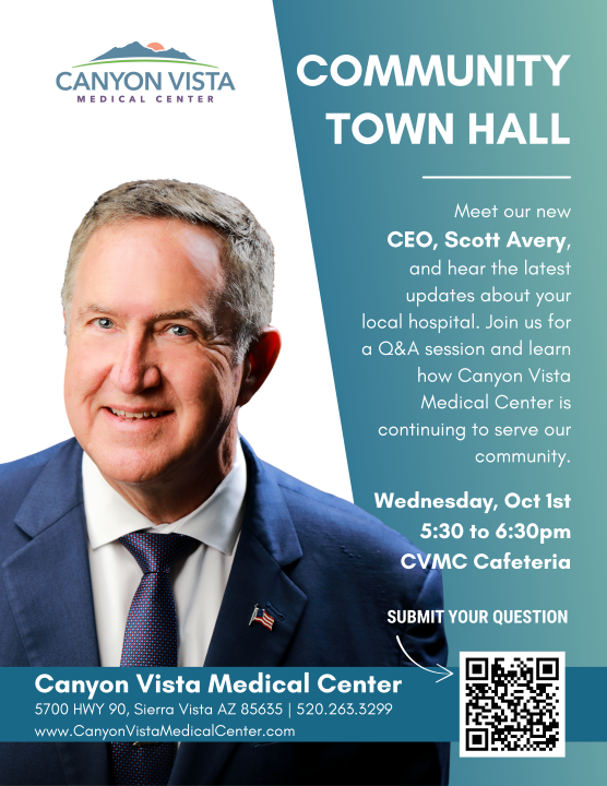 flyer for the town hall event