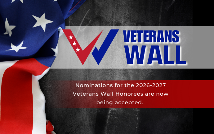 now accepting nominations for the Veterans Wall